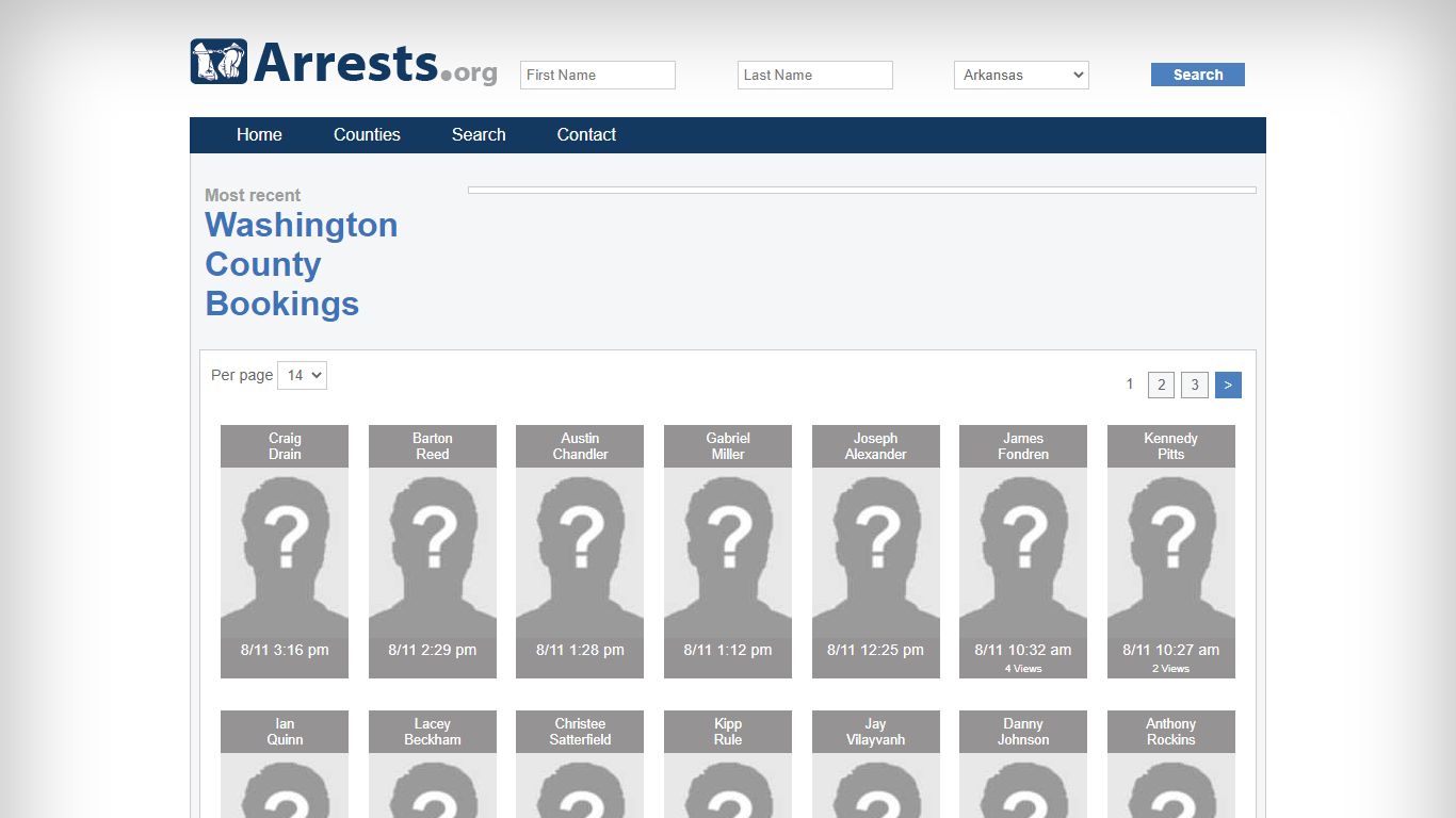 Washington County Arrests and Inmate Search